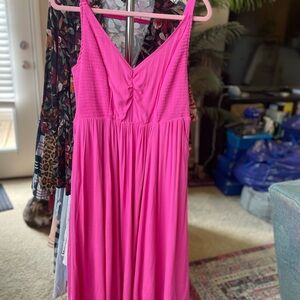 Torrid Vibrant Pink Sleeveless Dress